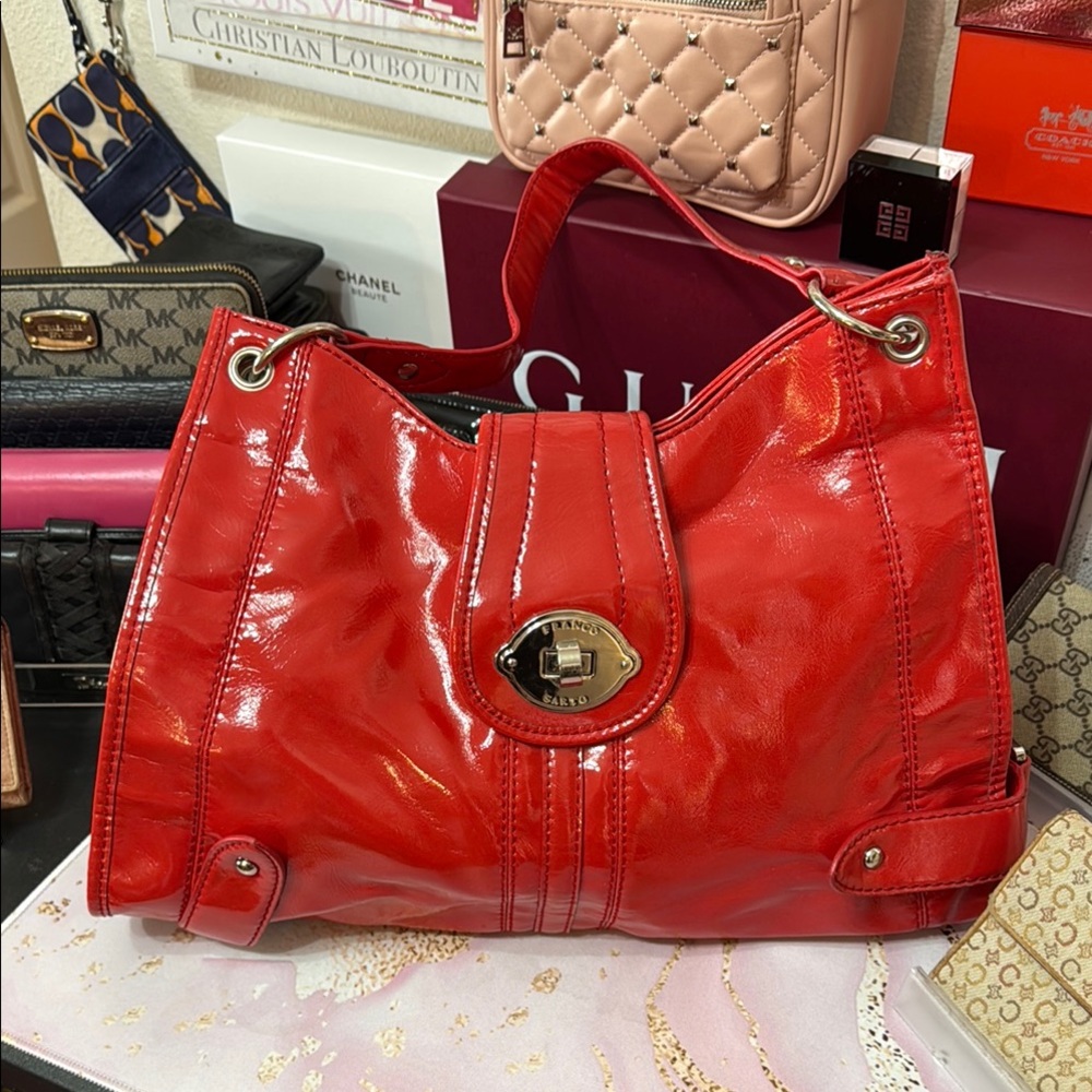 Franco Sarto Red Shoulder Bag